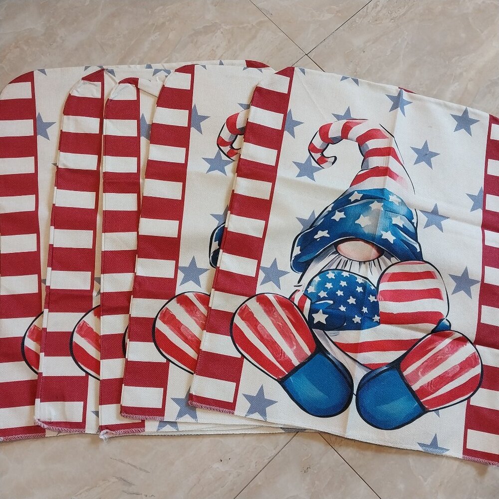 Patriotic Gnome Chair Covers